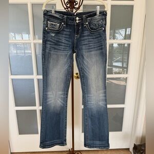 Vigoss New York Bootcut Jeans 5/6 Embellished Pockets